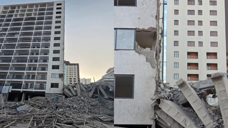 File image of the collapsed building