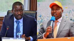 File image of Nairobi Senator Edwin Sifuna and Suna East MP Junet Mohamed