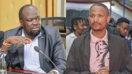 File image of Kileleshwa MCA Robert Alai and Embakasi East MP Babu Owino