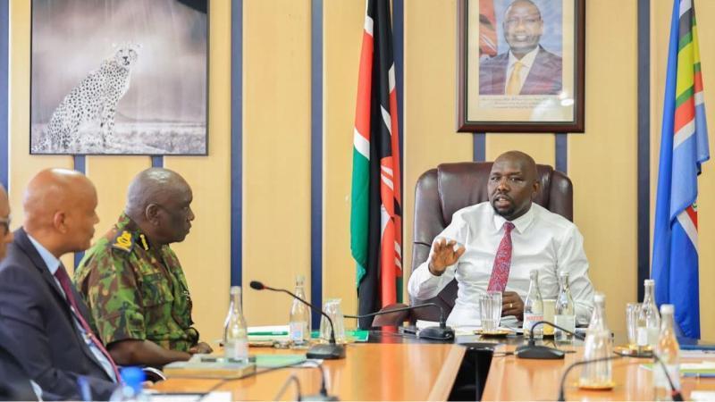 File image of Interior Cabinet Secretary Kipchumba Murkomen