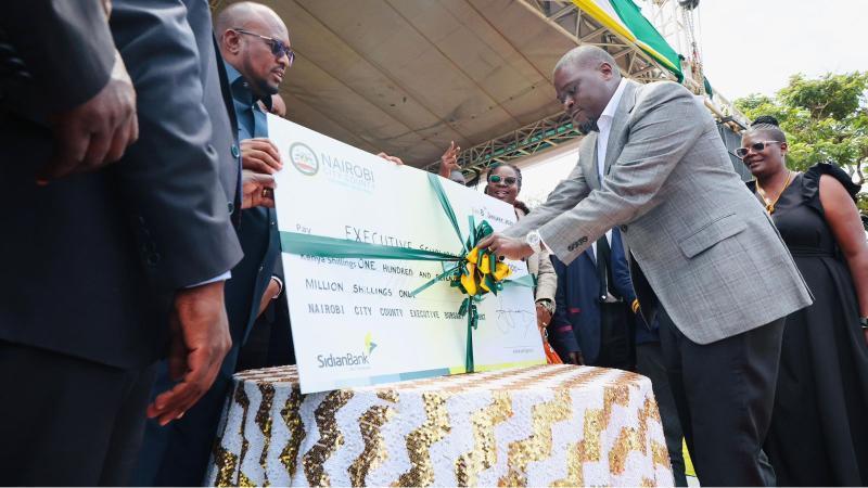 File image of Nairobi Governor Johnson Sakaja during the launch
