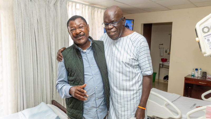 File image of National Assembly Speaker Moses Wetang'ula and Kwanza MP Ferdinand Wanyonyi