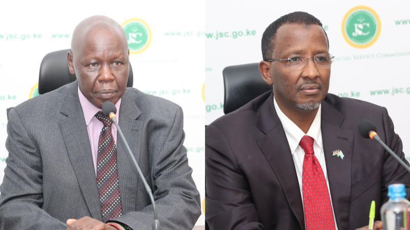 File image of lawyer Katwa Kigen and IPOA Chairperson Ahmed Issack Hassan