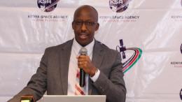 File image of Kenya Space Agency Acting CEO Hillary Kipkosgey