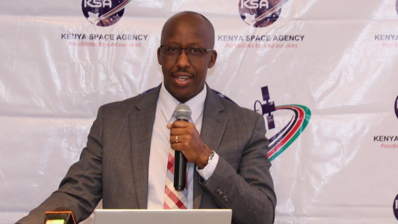 File image of Kenya Space Agency Acting CEO Hillary Kipkosgey