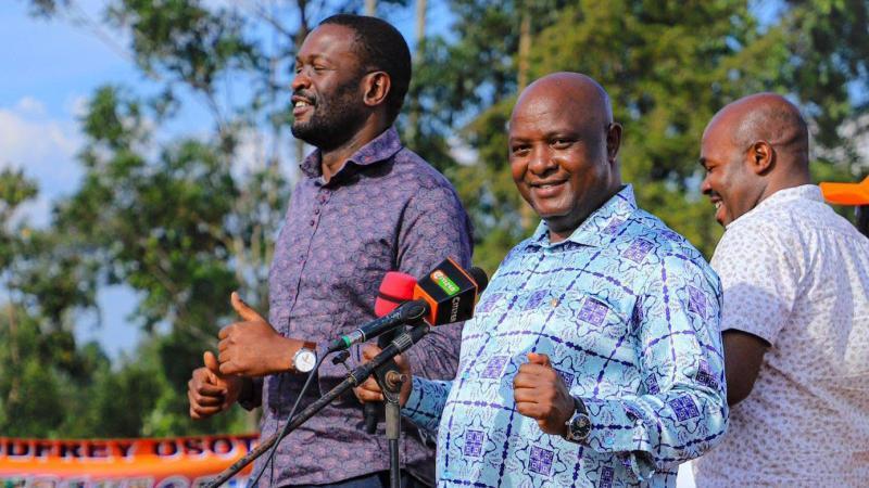 File image of Senators Edwin Sifuna of Nairobi and Godfrey Osotsi of Vihiga
