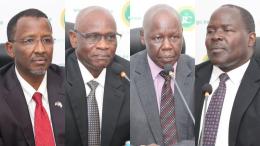 File image of Ahmed Issack Hassan, Chacha Mwita, Katwa Kigen and Samson Odhiambo Okongo