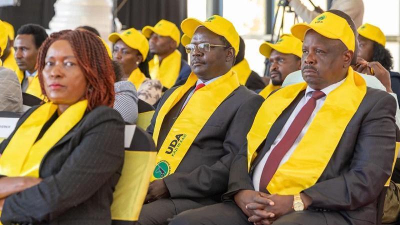 File image of Isaac Ruto (far right) during the UDA NGC meeting