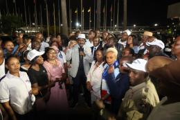 File image of Kalonzo Musyoka at JKIA.