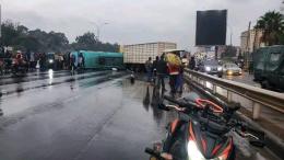 File image of an accident along Thika Road.