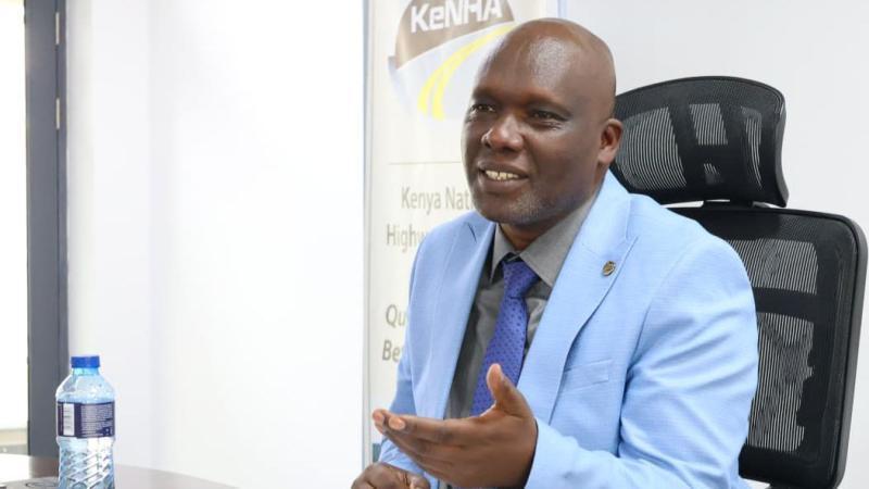 File image of KeNHA Director General Luka Kimeli