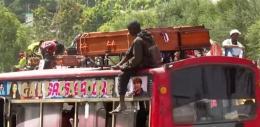 File image of the burial of the street children
