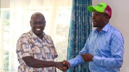 File image of DCP leader Rigathi Gachagua and EALA MP Kanini Kega