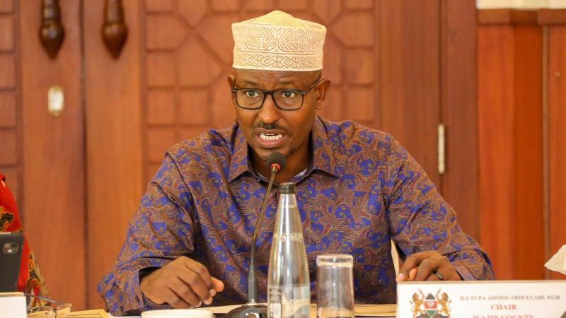 File image of Council of Governors Chairperson Ahmed Abdullahi