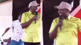 File image of the man charging at President William Ruto