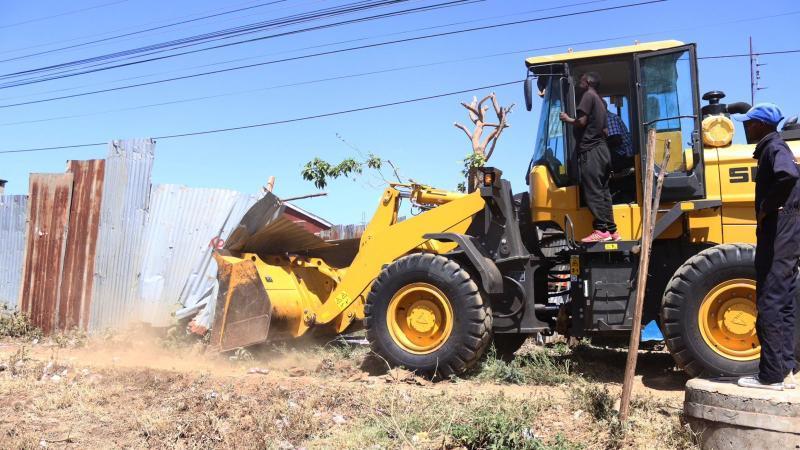 File image of the KeNHA demolitions