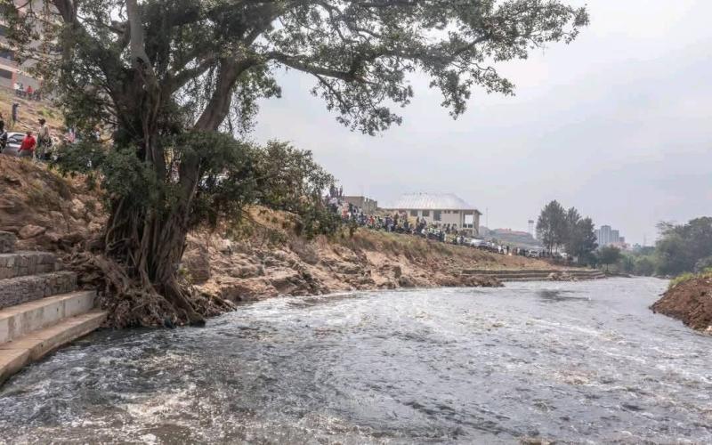 File image of the Nairobi River