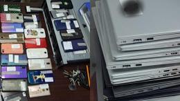 File image of items recovered from suspects in Kenya