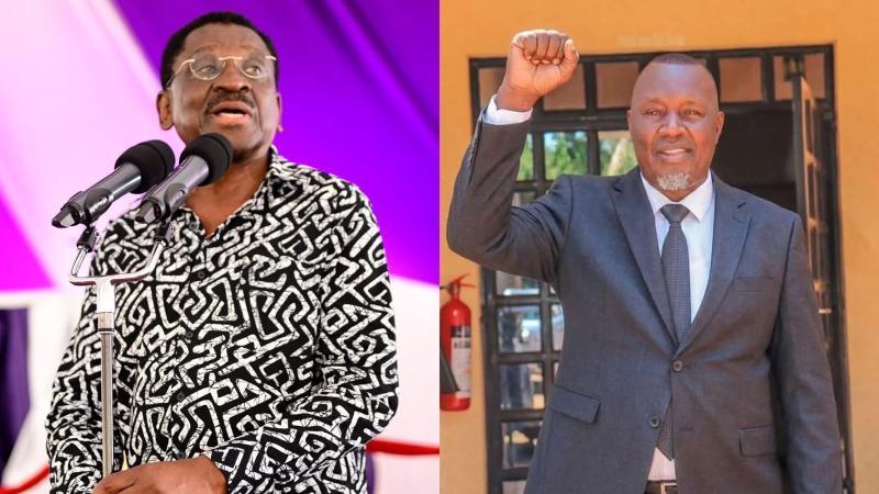 File image of Siaya Governor James Orengo and Richard Odhiambo