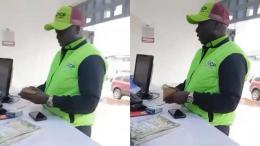 Screengrab from a viral video of Rigathi Gachagua purchasing medicine