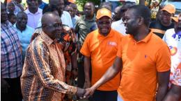 File image of ODM party leader Oburu Oginga and Secretary General Edwin Sifuna
