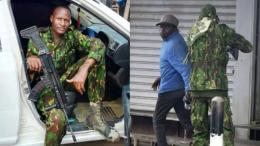 File image of Klinzy Baraza and the shooting incident involving Boniface Kariuki
