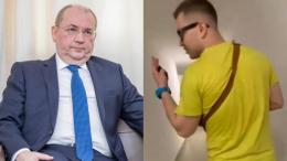 File image of Russian Ambassador to Ghana Sergei Berdnikov and the Russian man