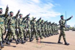 File image of NYS officers during a pass out parade.