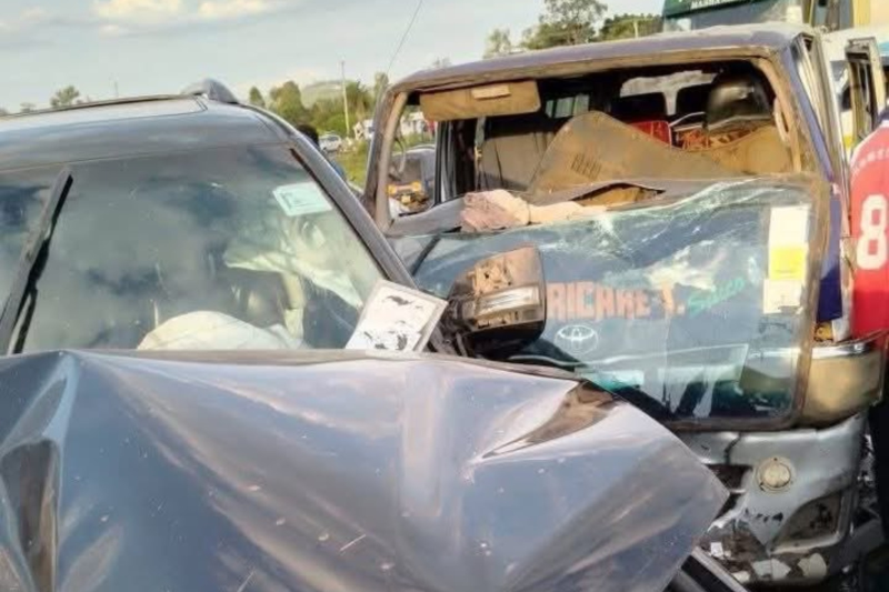 File image of a road crash in Kisumu county.