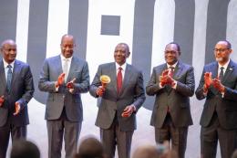 File image of President William Ruto at the Nairobi Stock Exchange.