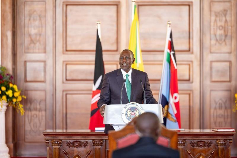 File image of President William Ruto at State House, Nairobi.