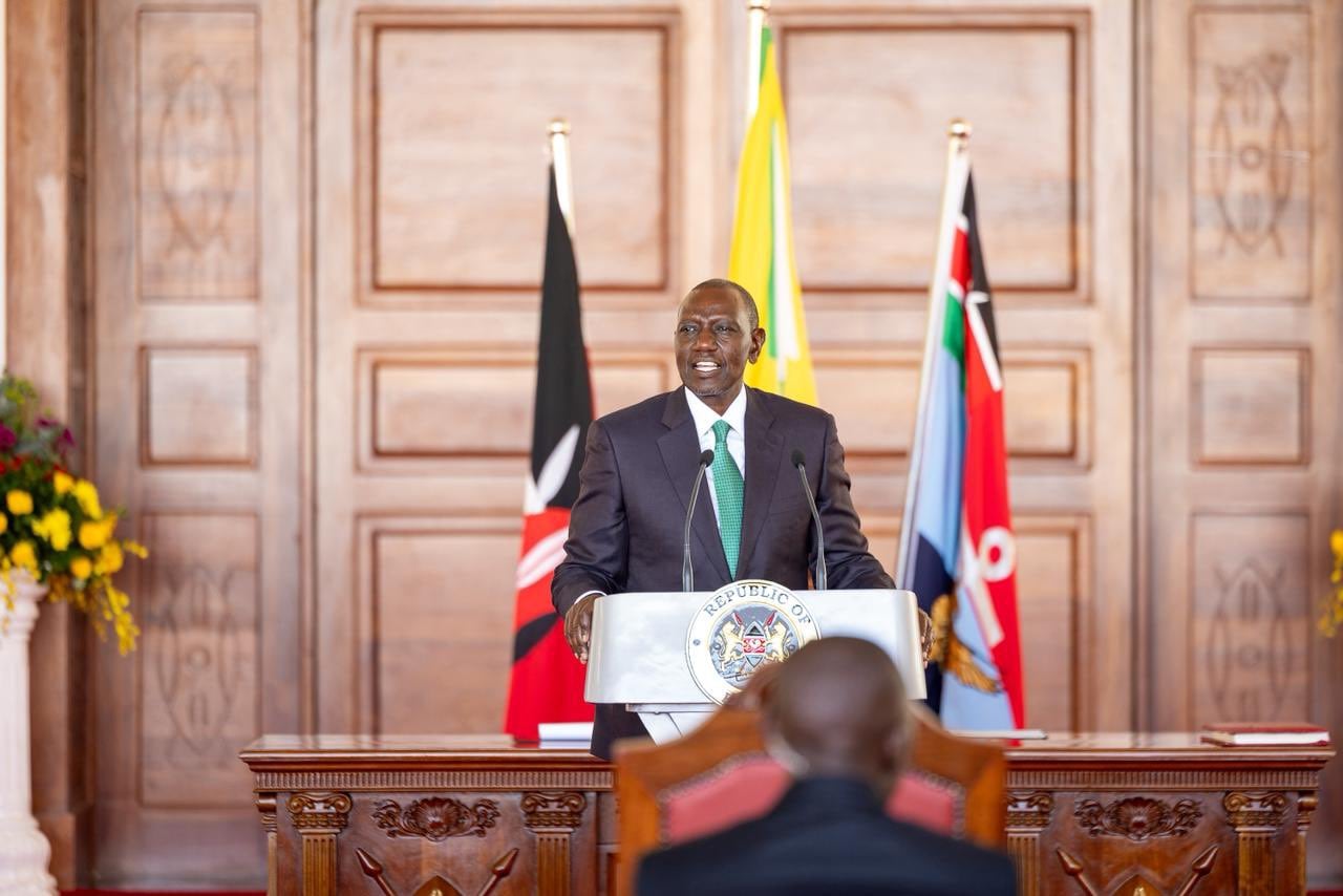 File image of President William Ruto at State House, Nairobi.