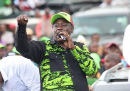 Former DP Rigathi Gachagua during a rally in Chuka on March 6, 2026.
