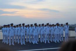 File image of French Naval Officers in Mombasa.