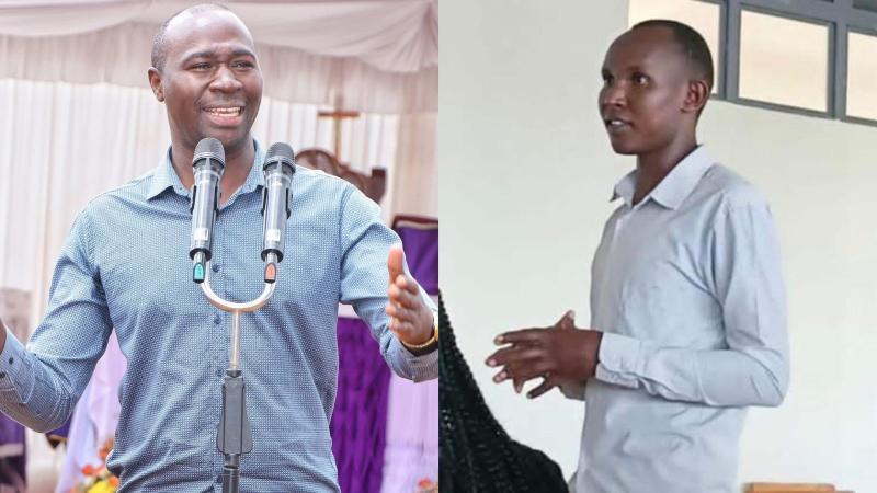 File image of Manyatta MP Gitonga Mukunji and the victim Eric Cheruiyot