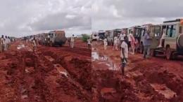 File image of the stranded vans