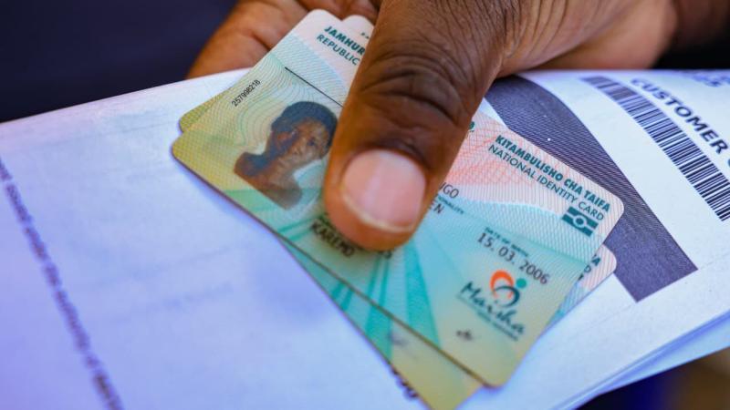 File image of a national ID card