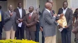 File image of President William Ruto at the Kapsabet School for the Deaf