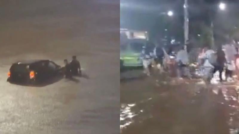 File image of floods in Nairobi