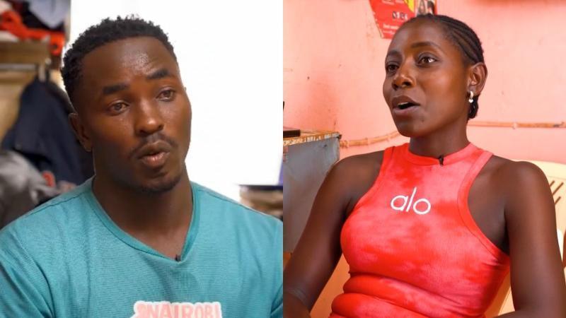 File image of Samuel Nyantika, a boda boda operator, and Millicent Atwoli, a salon owner.