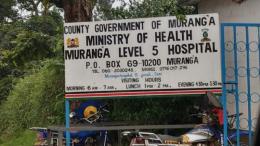 File image of the Murang'a Level 5 Hospital