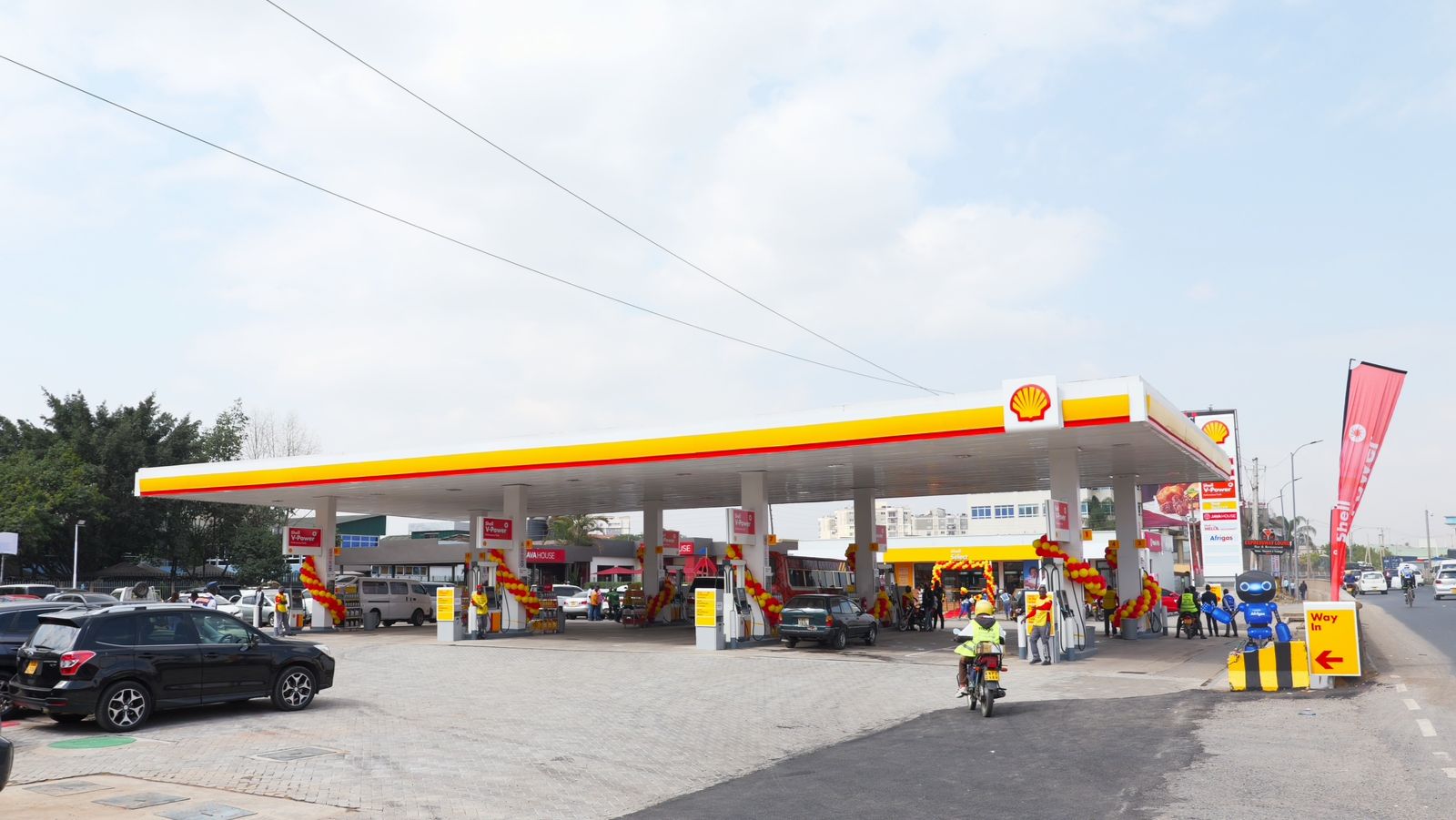 File image of a Shell service station