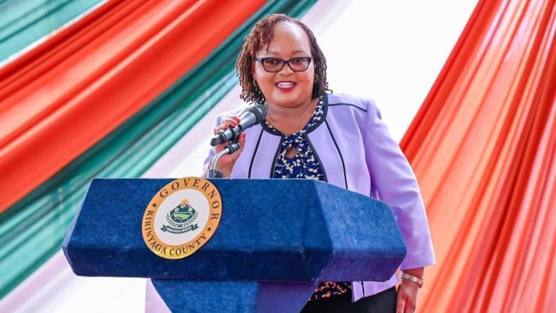 File image of Kirinyaga Governor Anne Waiguru