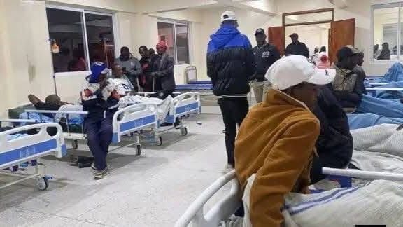 File image of the victims in hospital