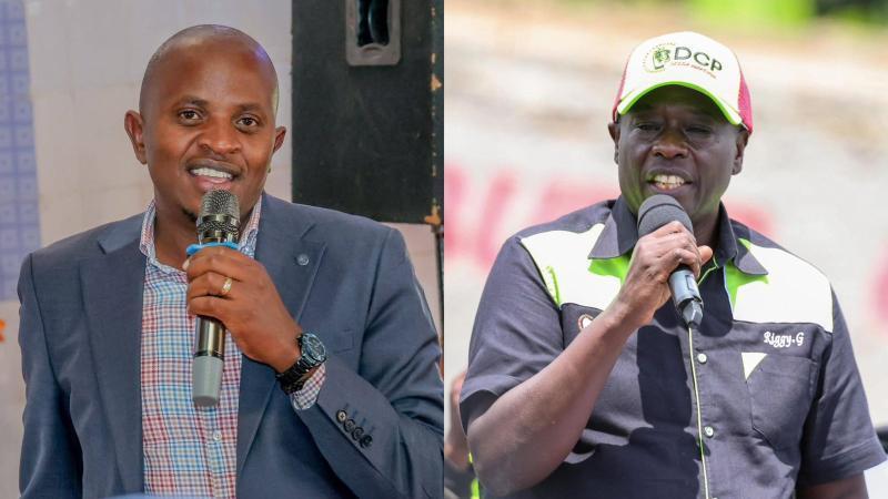 File image of Mathira MP Eric Wamumbi and former Deputy President Rigathi Gachagua