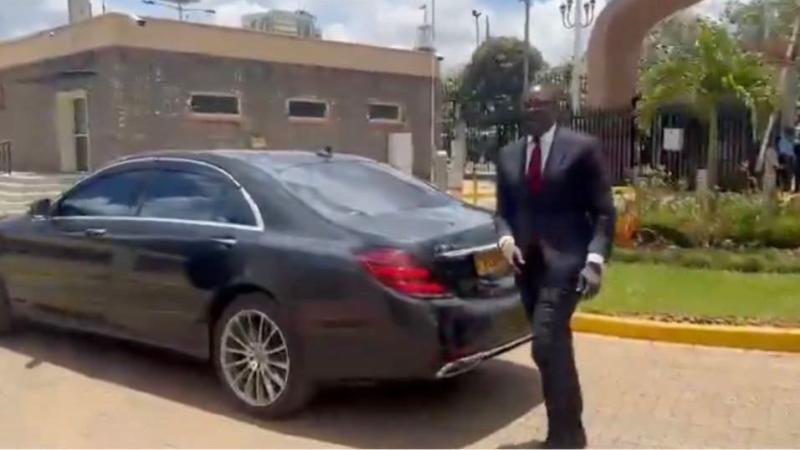 File image of Nairobi Governor Johnson Sakaja at the Parliament Buildings