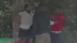 File image of Mediamax journalist George Njoroge, during an attack by Senator Allan Chesang's aide, Joram Wataka