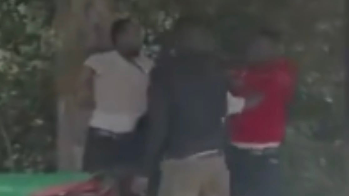 File image of Mediamax journalist George Njoroge, during an attack by Senator Allan Chesang's aide, Joram Wataka