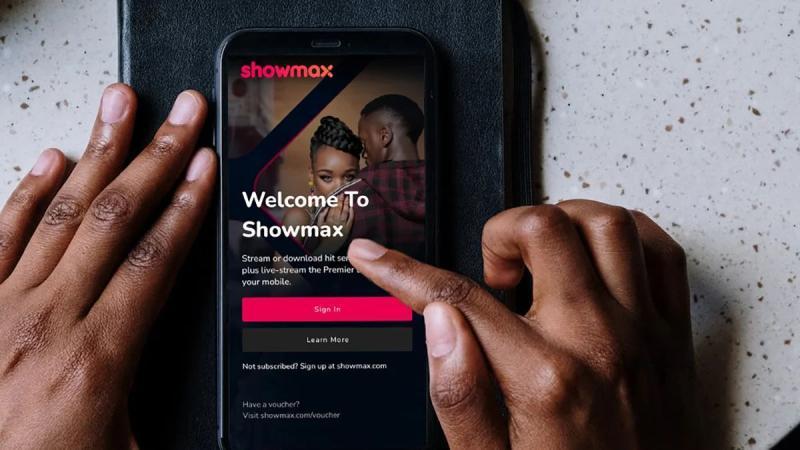 File image of the Showmax app