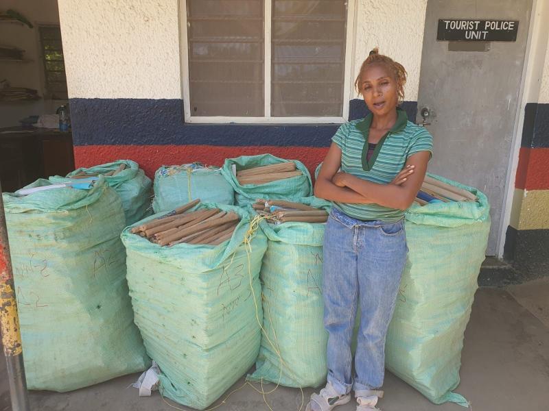 File image of a suspected drug traficker arrested by DCI officers.